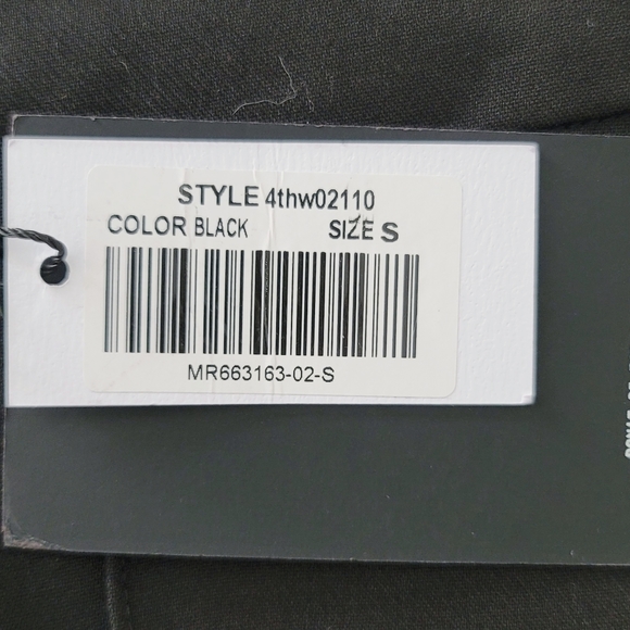 4Th Reckless Womens Pull On Slash Pockets Black  Pant Ties On Ankles Size SMALL - Picture 11 of 15